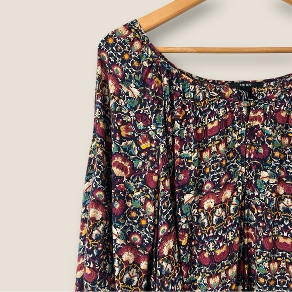Forever 21 Multicolor Patterned Blouse - Picture 3 of 9
